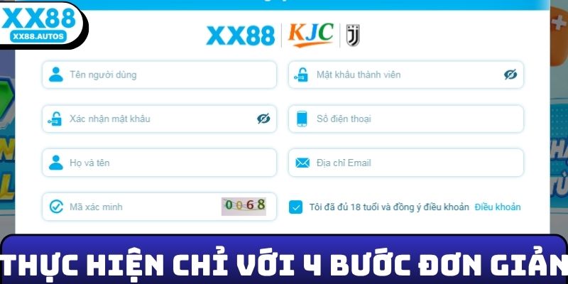 Các thực hiện chỉ với 4 bước đơn giản